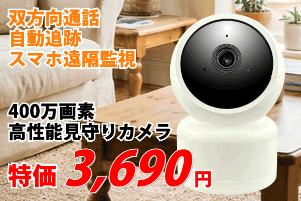 高性能見守りカメラ特価