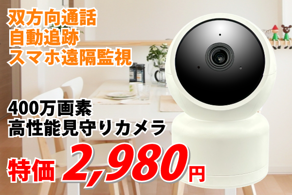 高性能見守りカメラ特価