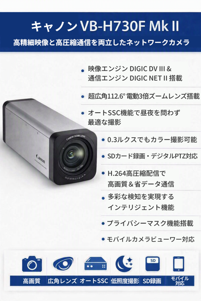 キヤノン VB-H730FM-K2 商品説明