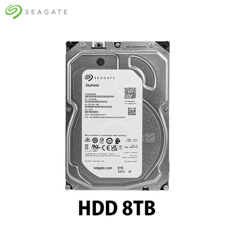 Seagate SkyHawk HDD 8TB SATA 6Gb/s 最大連続データ転送速度