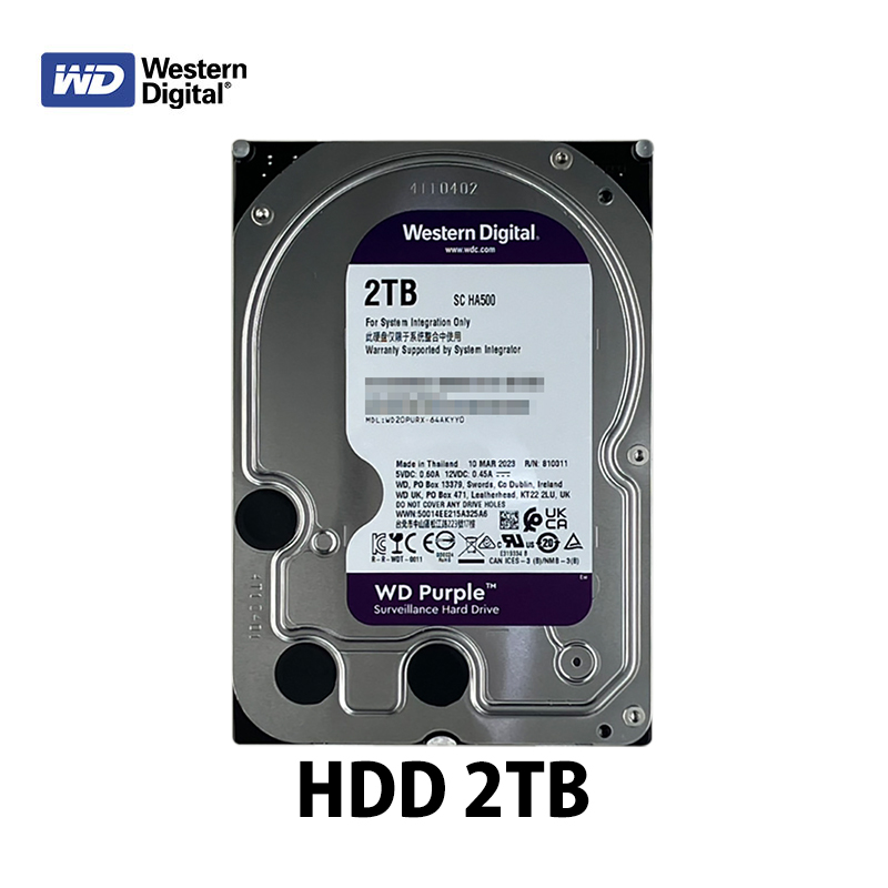 使用1時間  WD Purple WD20PURZ 2TB HDD