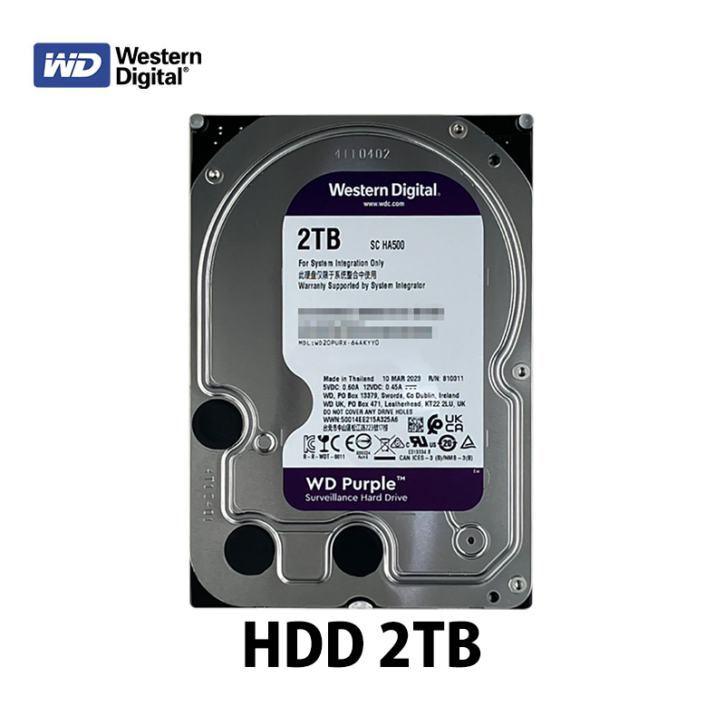 スマホ/家電/カメラWesternDigital HDD WD20PURZ 2TB